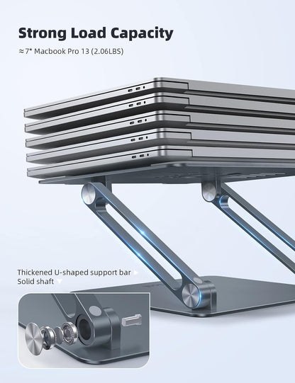 Aluminum Laptop Stand for Desk for MacBook Air Pro Neo 10-17.3''