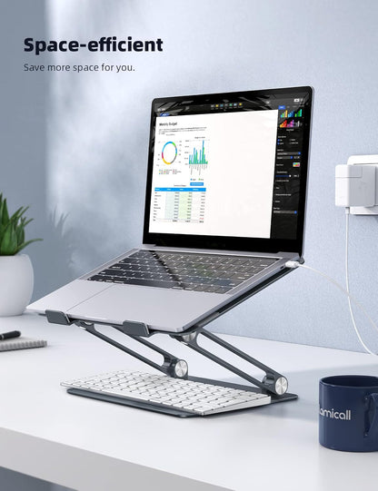 Aluminum Laptop Stand for Desk for MacBook Air Pro Neo 10-17.3''