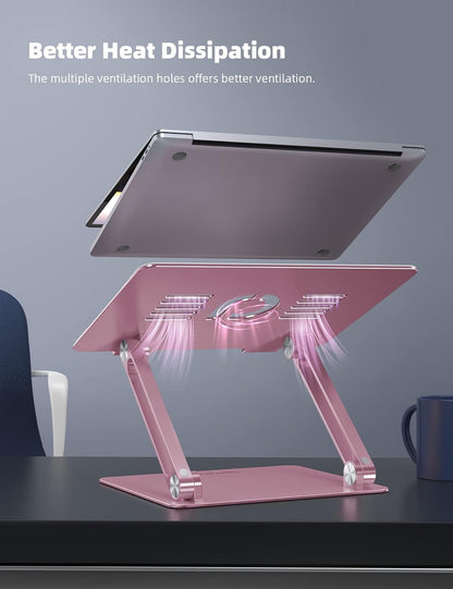 Aluminum Laptop Stand for Desk for MacBook Air Pro Neo 10-17.3''