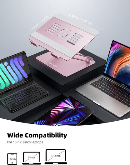 Aluminum Laptop Stand for Desk for MacBook Air Pro Neo 10-17.3''