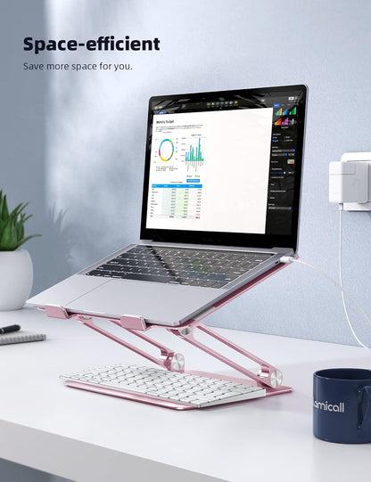 Aluminum Laptop Stand for Desk for MacBook Air Pro Neo 10-17.3''