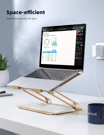 Aluminum Laptop Stand for Desk for MacBook Air Pro Neo 10-17.3''