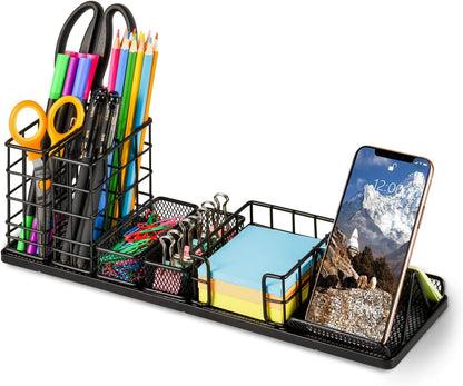 360 Rotating Pencil/Pen Holder for Desk in Black