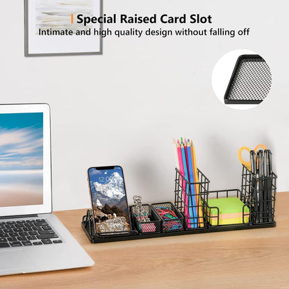 360 Rotating Pencil/Pen Holder for Desk in Black