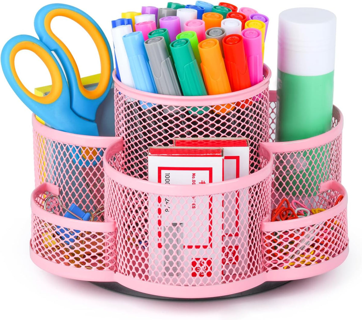 360 Rotating Pencil/Pen Holder for Desk in Black