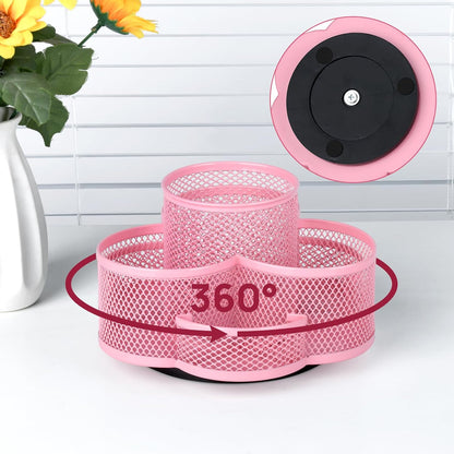 360 Rotating Pencil/Pen Holder for Desk in Black