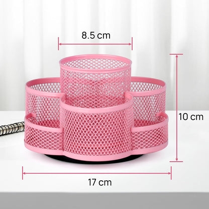 360 Rotating Pencil/Pen Holder for Desk in Black