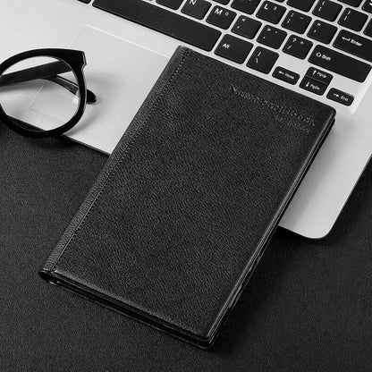 Business Card Organizer Book, Holds 240 Cards, Black