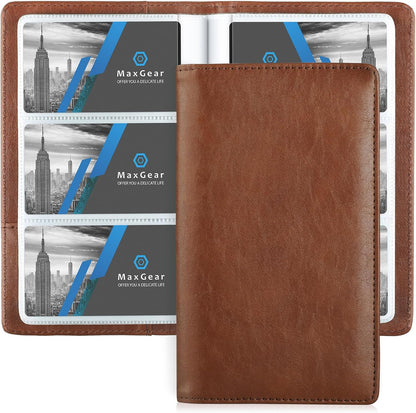 Business Card Organizer Book, Holds 240 Cards, Black