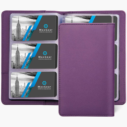 Business Card Organizer Book, Holds 240 Cards, Black
