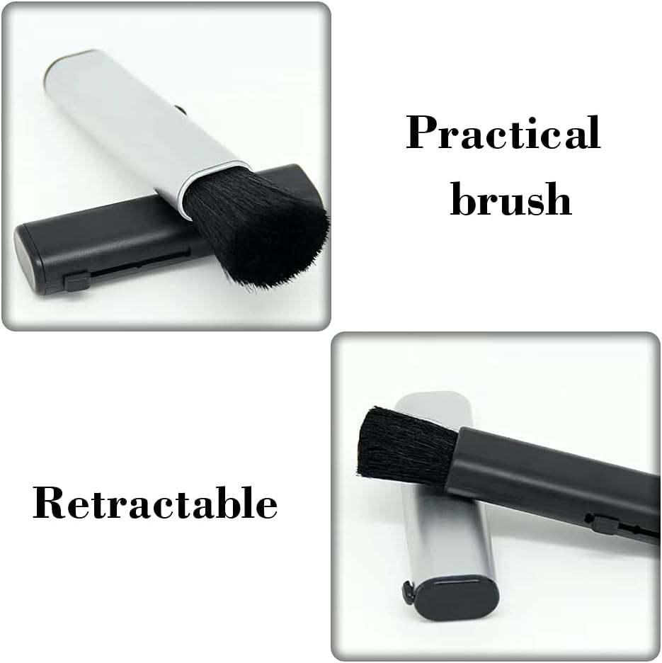 2 Pcs Retractable Keyboard Cleaning Brush Computer Cleaning Tool Dust Removal Brush for Desktop Table