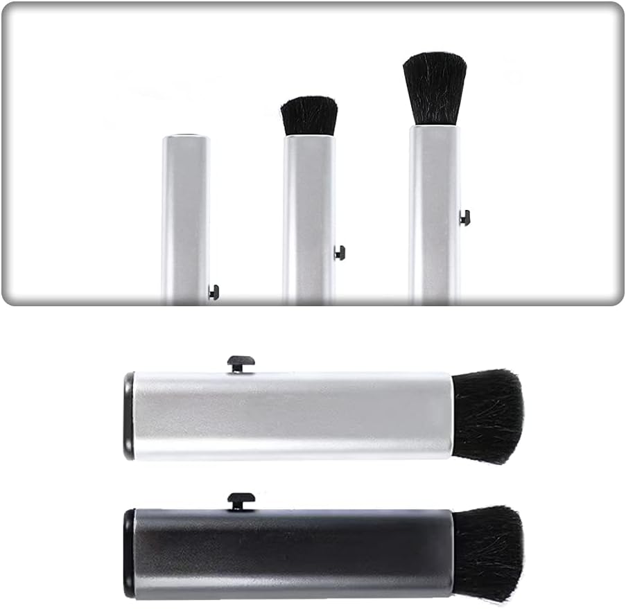 2 Pcs Retractable Keyboard Cleaning Brush Computer Cleaning Tool Dust Removal Brush for Desktop Table