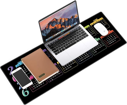 Mouse Pad For Gaming,Forest Background Pattern XXL XL Large Mouse Mat Long Extended MousePad Desk Mat Non-Slip Rubber Mice Pads Stitched Edges Thin (31.5 x 11.8 x 0.12 Inches) Tree