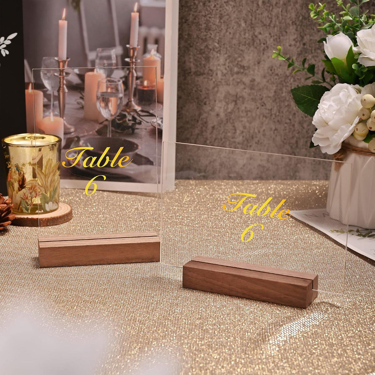 2.17 Inch Place Card Holder Photo Picture Stand Card Holder