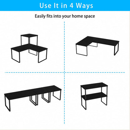 Countertop Shelf, Kitchen Counter Organizer, Adjustable, Stackable