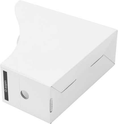20 Pack White Cardboard Magazine Holder, Kraft Magazine File Holder for Desk Book Paper Organizer Storage Folder Document Rack for Office Supplies