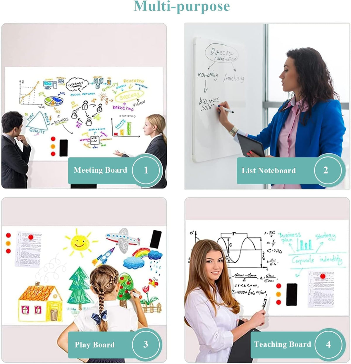 Self-Adhesive Office Whiteboard Sticker: Make Every Workday Visible