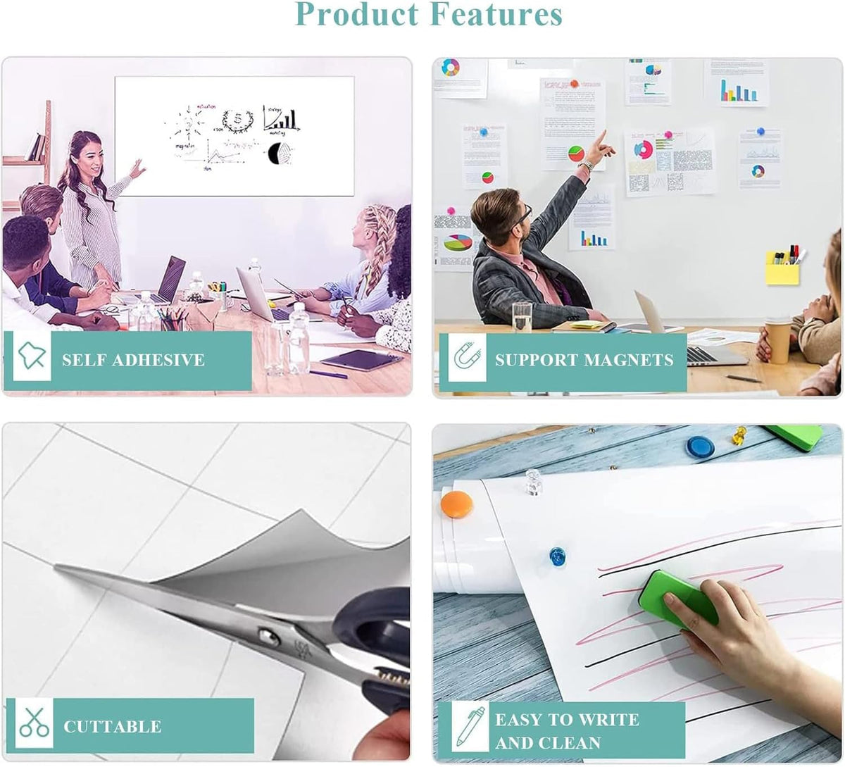 Self-Adhesive Office Whiteboard Sticker: Make Every Workday Visible