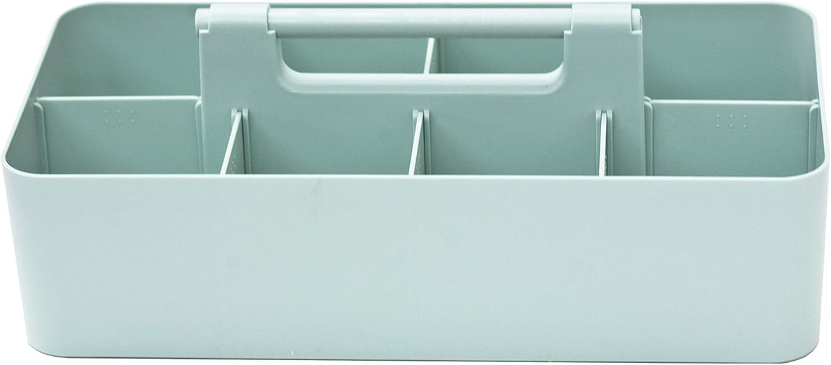 Portable Caddy American Made, DIY Dividers, 8 Compartments, Supply Organizer, Portable Tote Basket with Handle Storage Organizer Bathroom, Office, Crafts, or School Supplies
