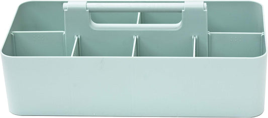 Portable Caddy American Made, DIY Dividers, 8 Compartments, Supply Organizer, Portable Tote Basket with Handle Storage Organizer Bathroom, Office, Crafts, or School Supplies