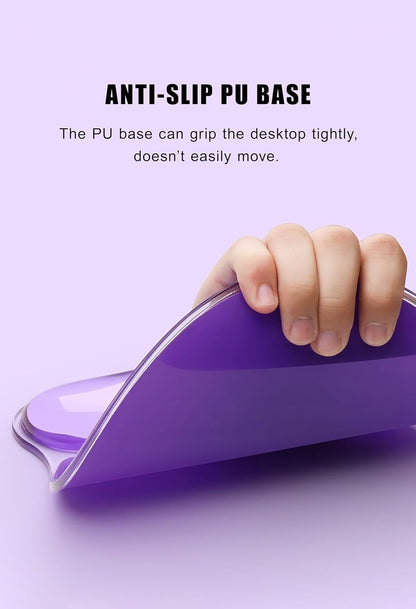 Mouse Pad with Wrist Rest, Soft Cloud Gel Keyboard Mouse Pad Set with Hand Wrist Support, Cute Non Slip Office Desk Accessories for Comfort/Pain Relief/Computer/Laptop (Pink Cloud)