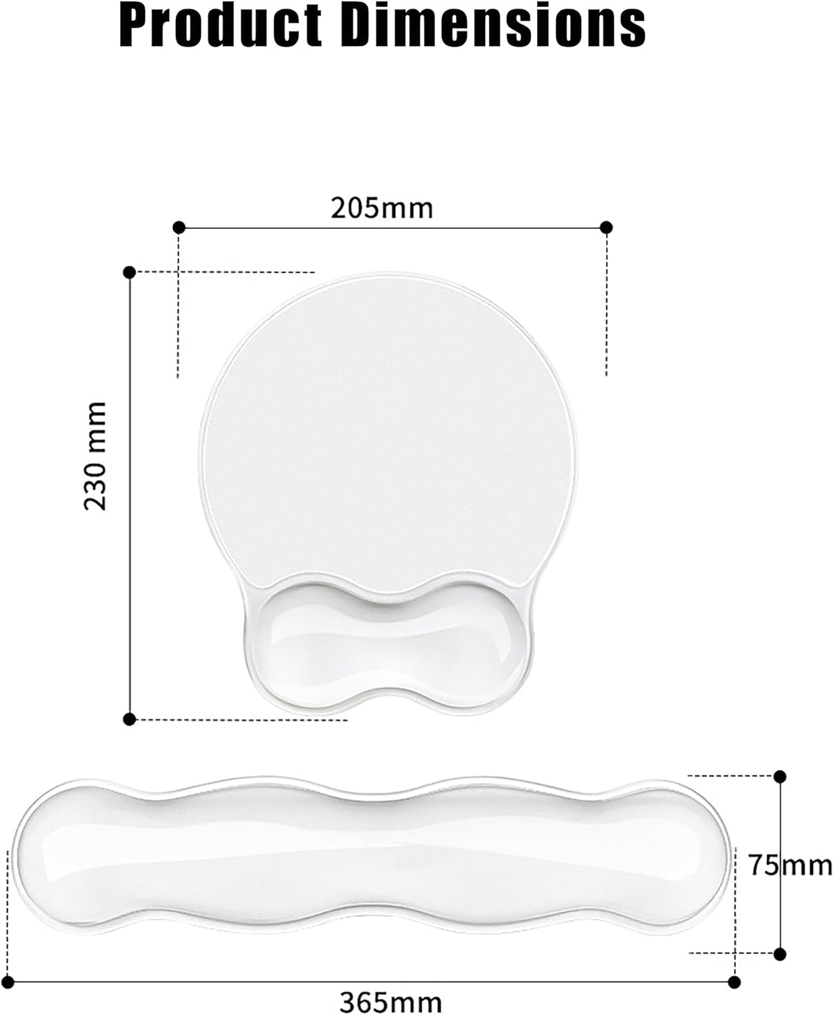 Mouse Pad with Wrist Rest, Soft Cloud Gel Keyboard Mouse Pad Set with Hand Wrist Support, Cute Non Slip Office Desk Accessories for Comfort/Pain Relief/Computer/Laptop (Pink Cloud)