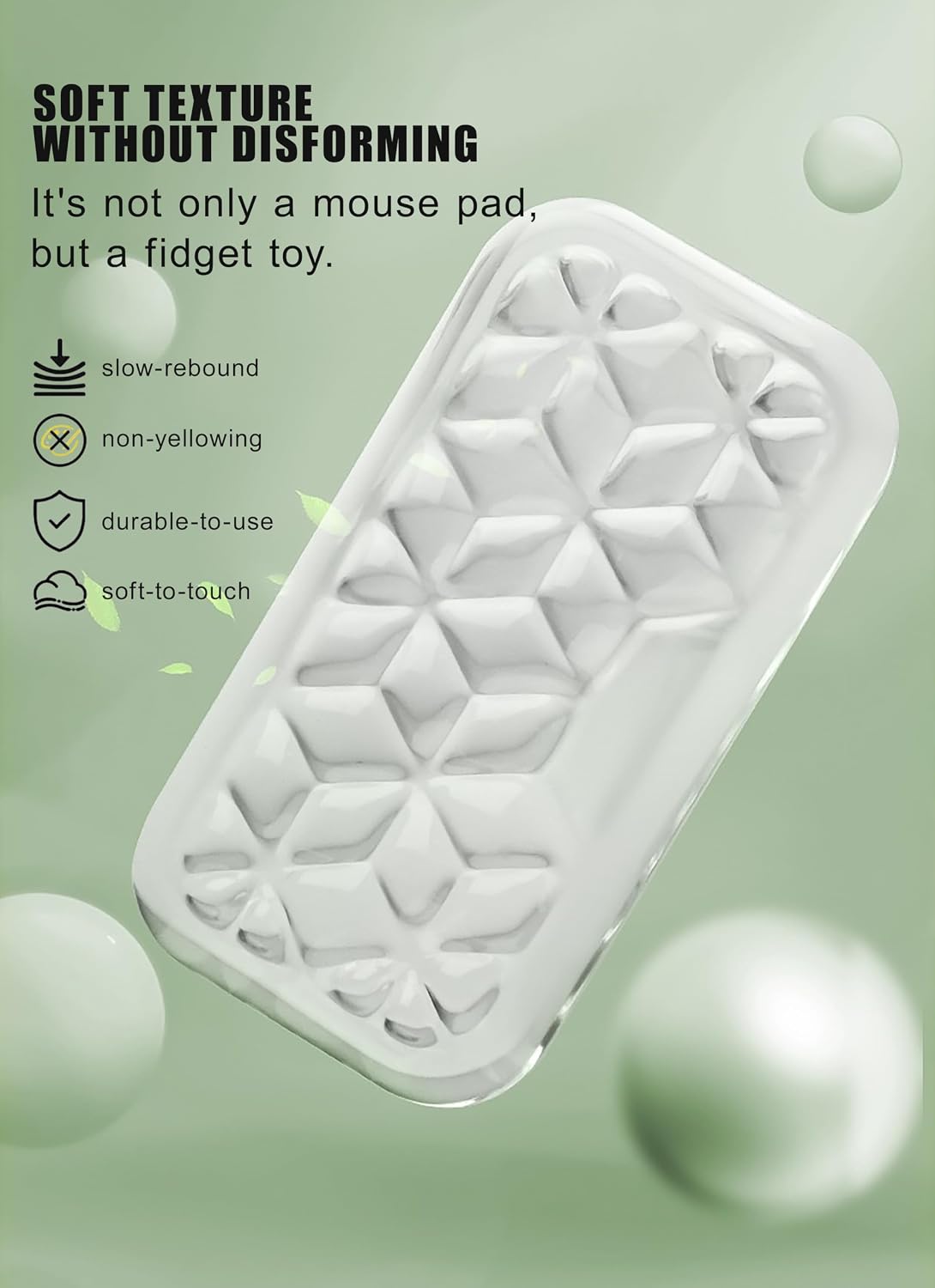 Mouse Pad with Wrist Rest, Soft Cloud Gel Keyboard Mouse Pad Set with Hand Wrist Support, Cute Non Slip Office Desk Accessories for Comfort/Pain Relief/Computer/Laptop (Pink Cloud)