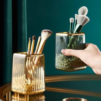 Green Plastic Pen Holder for Desk, Pencil Organizer Cup for Desk & Office