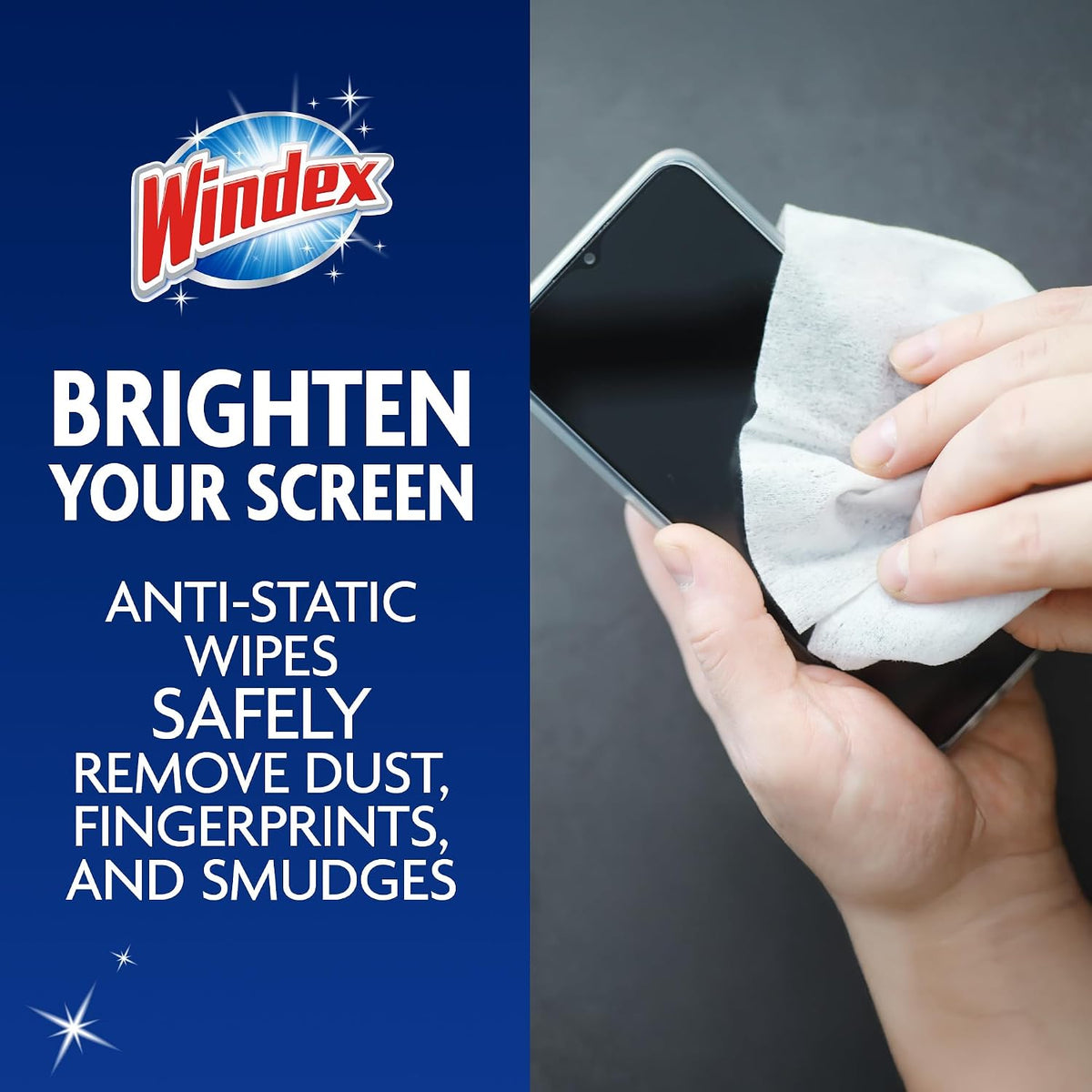 Electronic Cleaning Wipes, Anti-Static & Ammonia-Free, 25 Count
