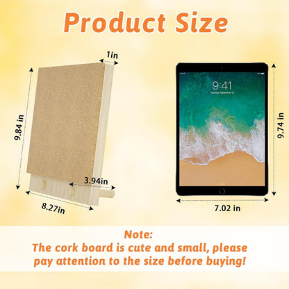Wood Frame Bulletin Board, Cork Board, Wood, Small