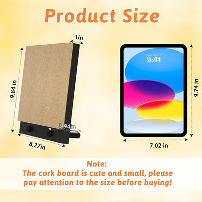 Wood Frame Bulletin Board, Cork Board, Wood, Small