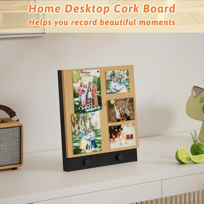 Wood Frame Bulletin Board, Cork Board, Wood, Small