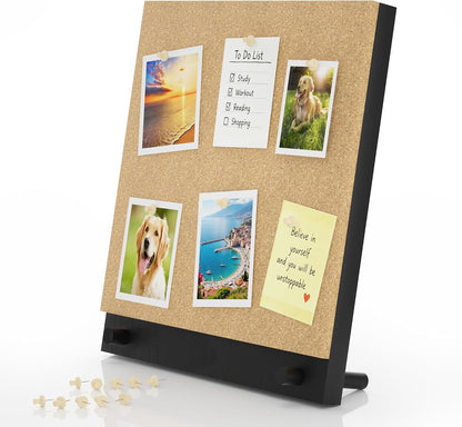 Wood Frame Bulletin Board, Cork Board, Wood, Small