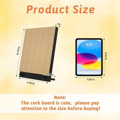Wood Frame Bulletin Board, Cork Board, Wood, Small