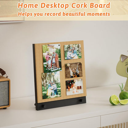 Wood Frame Bulletin Board, Cork Board, Wood, Small