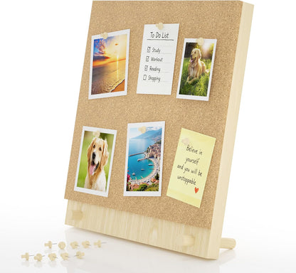Wood Frame Bulletin Board, Cork Board, Wood, Small