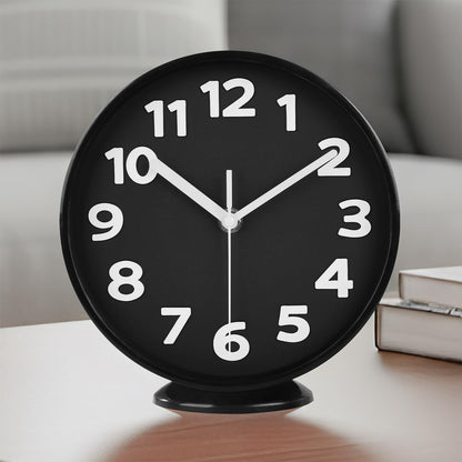 8 Inch Black Modern Wall Clock