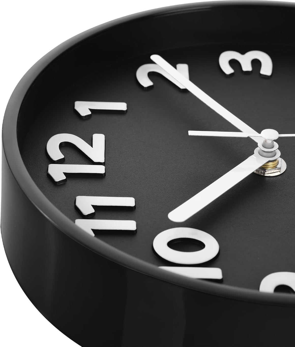 8 Inch Black Modern Wall Clock