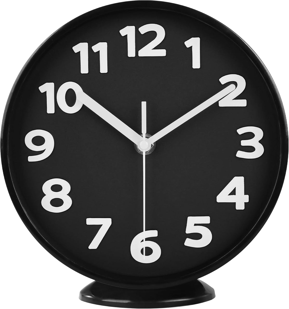 8 Inch Black Modern Wall Clock