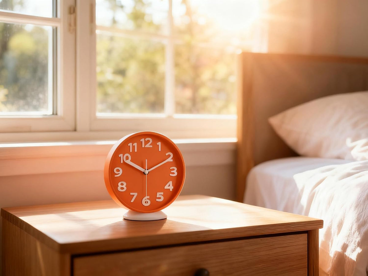 8 Inch Black Modern Wall Clock