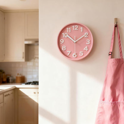 8 Inch Black Modern Wall Clock