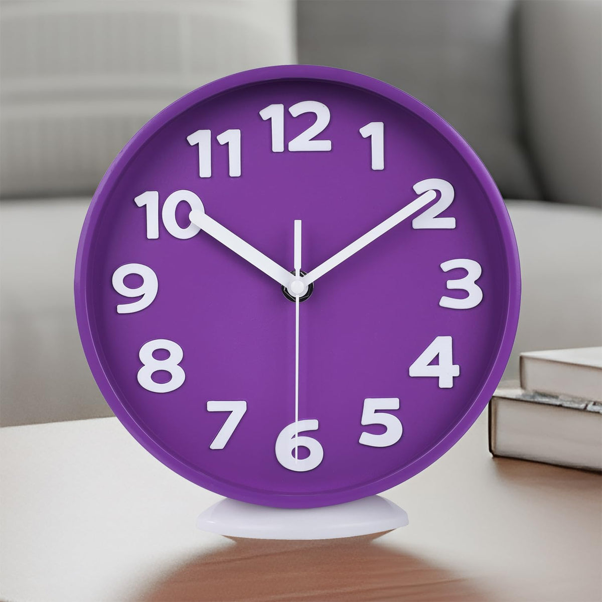 8 Inch Black Modern Wall Clock