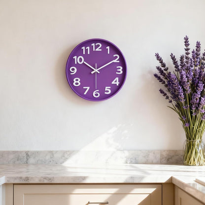 8 Inch Black Modern Wall Clock