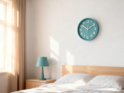 8 Inch Black Modern Wall Clock