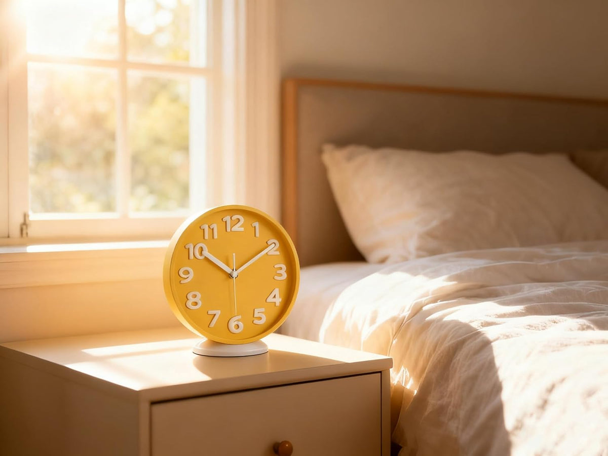 8 Inch Black Modern Wall Clock