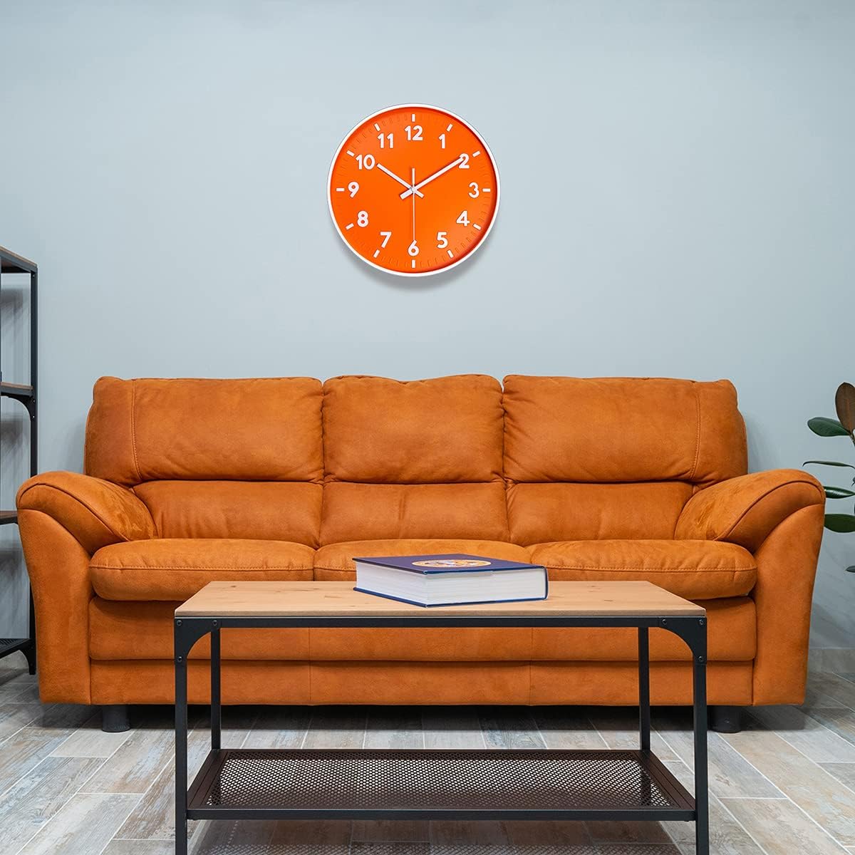 8 Inch Black Modern Wall Clock