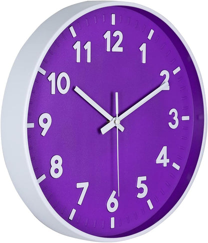 8 Inch Black Modern Wall Clock