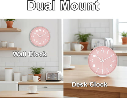 8 Inch Black Modern Wall Clock