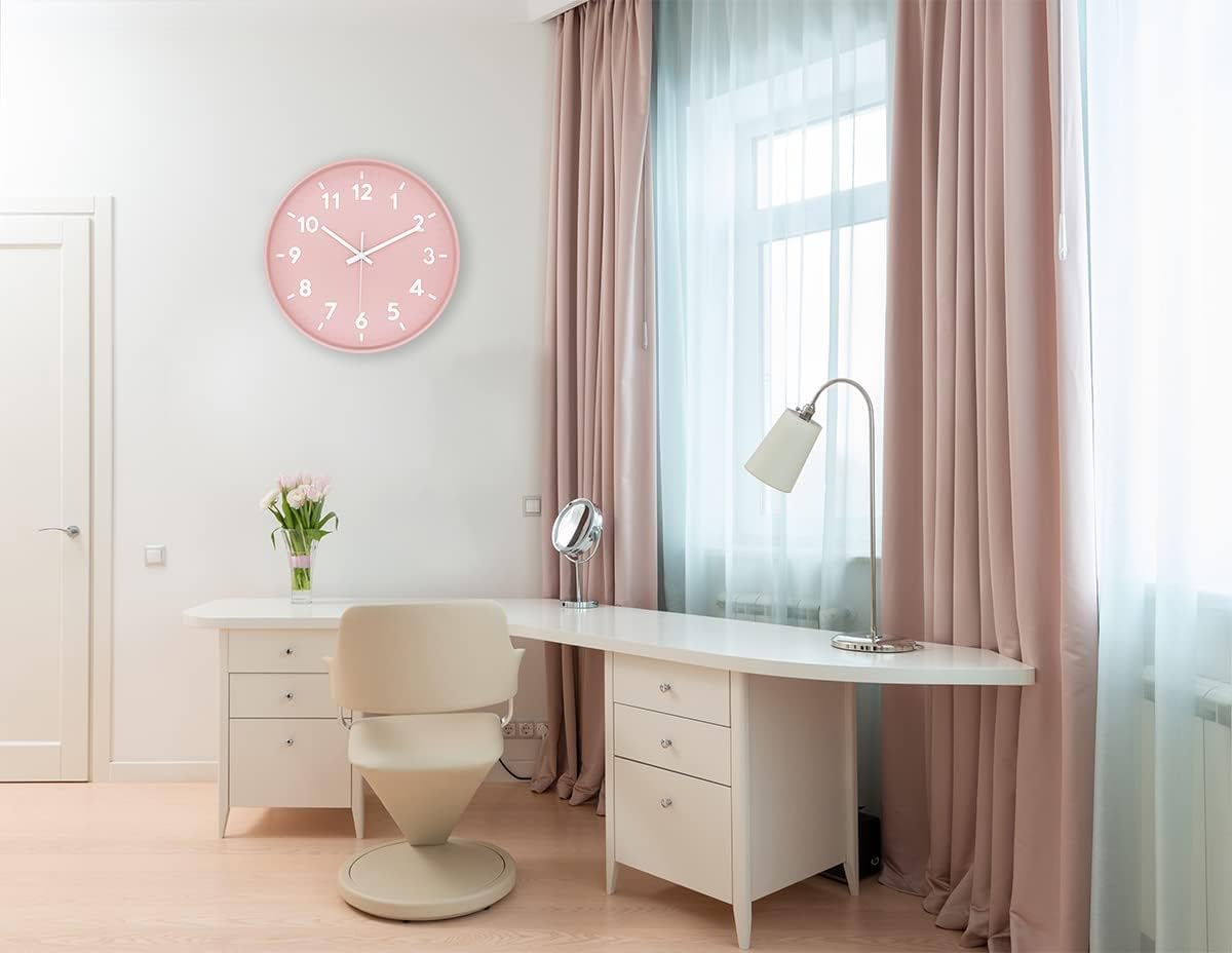 8 Inch Black Modern Wall Clock