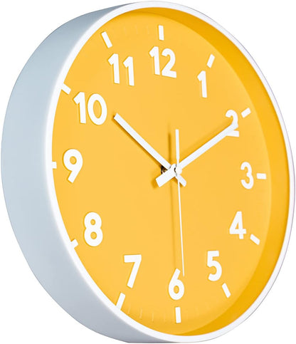 8 Inch Black Modern Wall Clock